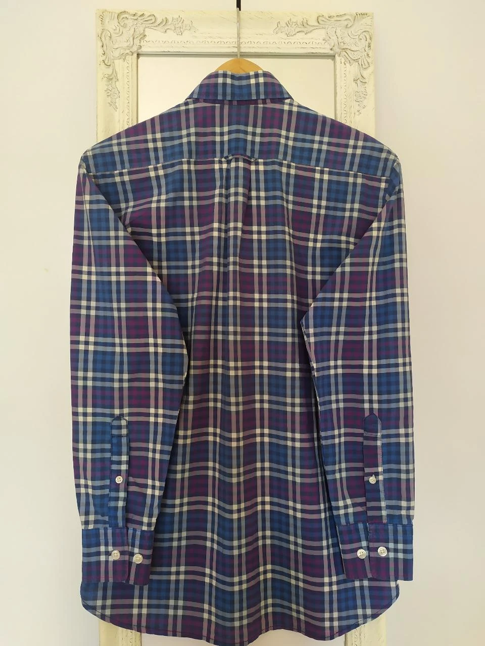 Chemise GANT Alessio Bay Poplin à Carreaux 100% Coton Homme S – photo 8
